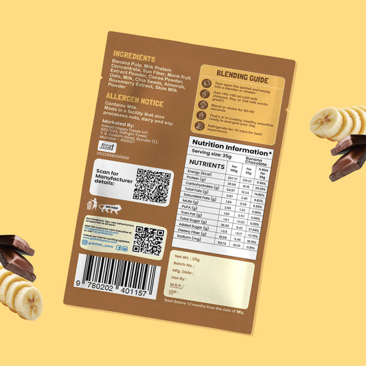 Protein Smoothie | Banana Chocolate Flavour