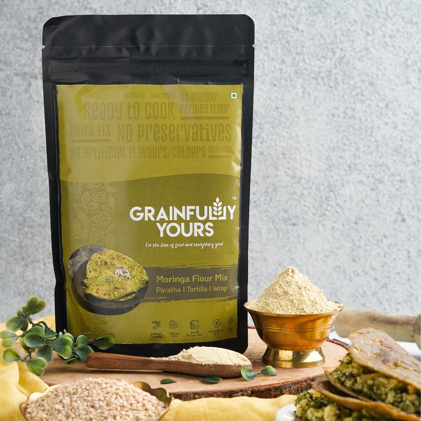 Moringa Flour Mix: Whole Wheat Based multipurpose Flour Blend