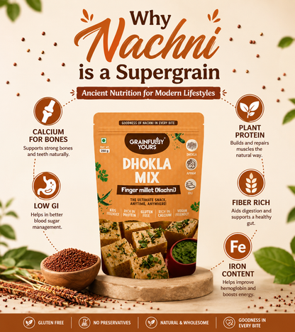 Finger Millet (Nachni/Ragi) Dhokla Mix (250gm)