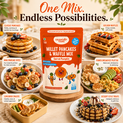 Classic Carrot Pumpkin - Millet Pancakes & Waffle Mix