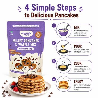 Millet Pancakes & Waffle Mix - Chocolate