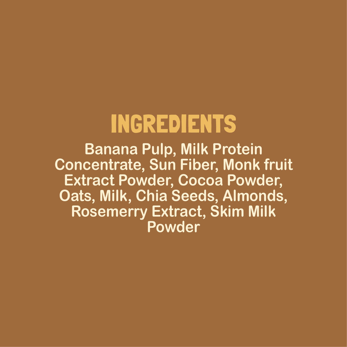 Protein Smoothie | Banana Chocolate Flavour