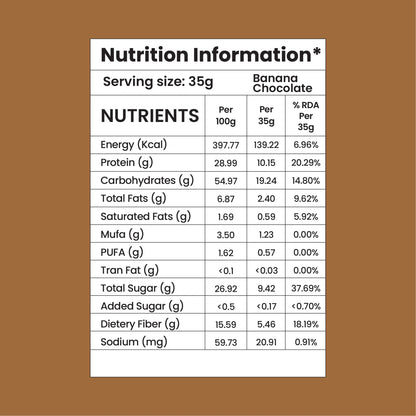 Protein Smoothie | Banana Chocolate Flavour