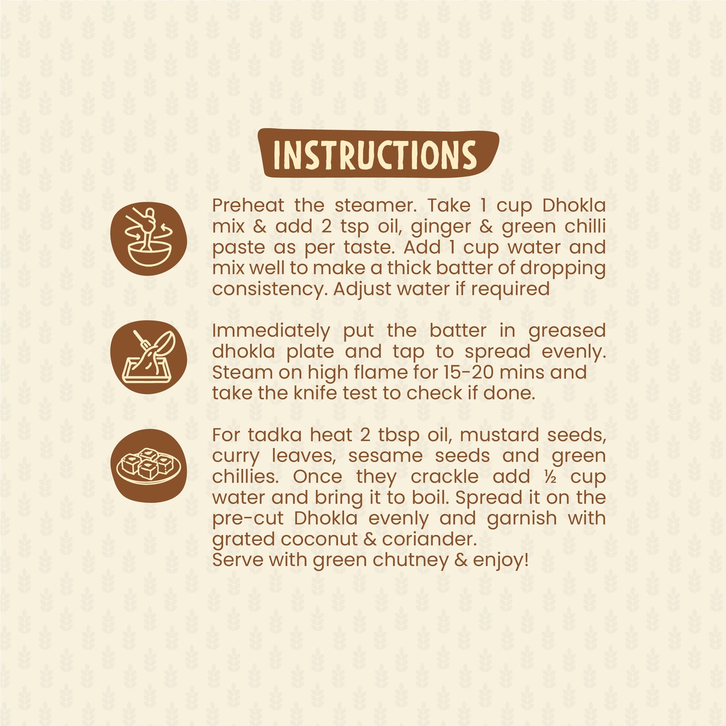 Finger Millet (Nachni/Ragi) Dhokla Mix