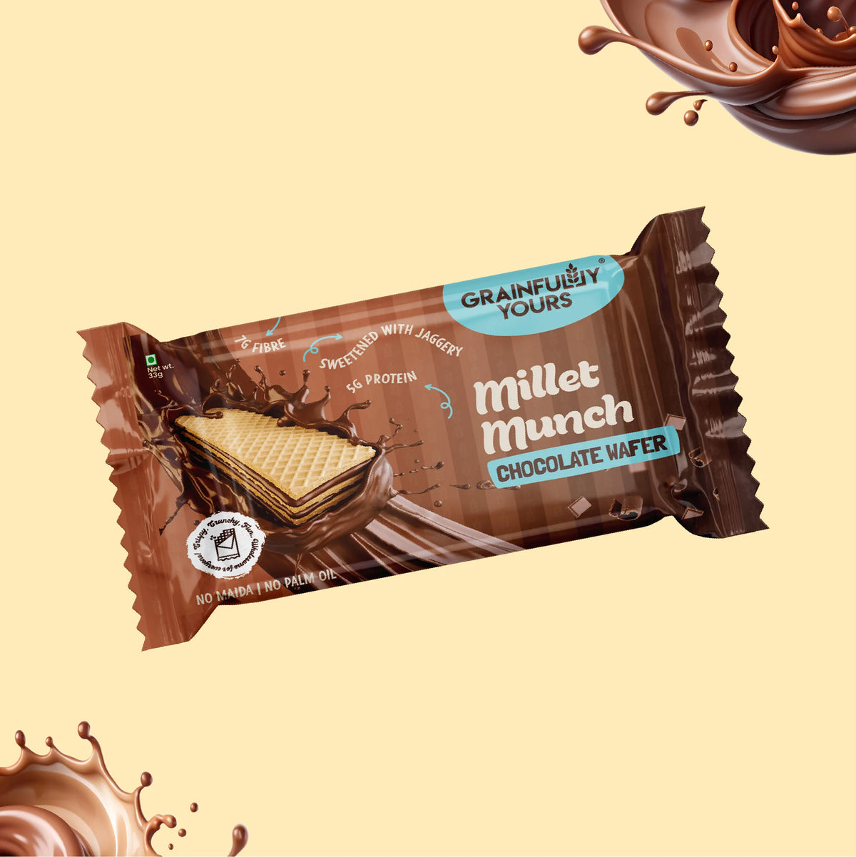 Millet Munch - Wafer Biscuits | Chocolate flavor