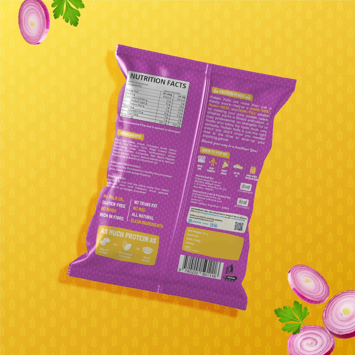 Protein Puffs - Cream Onion