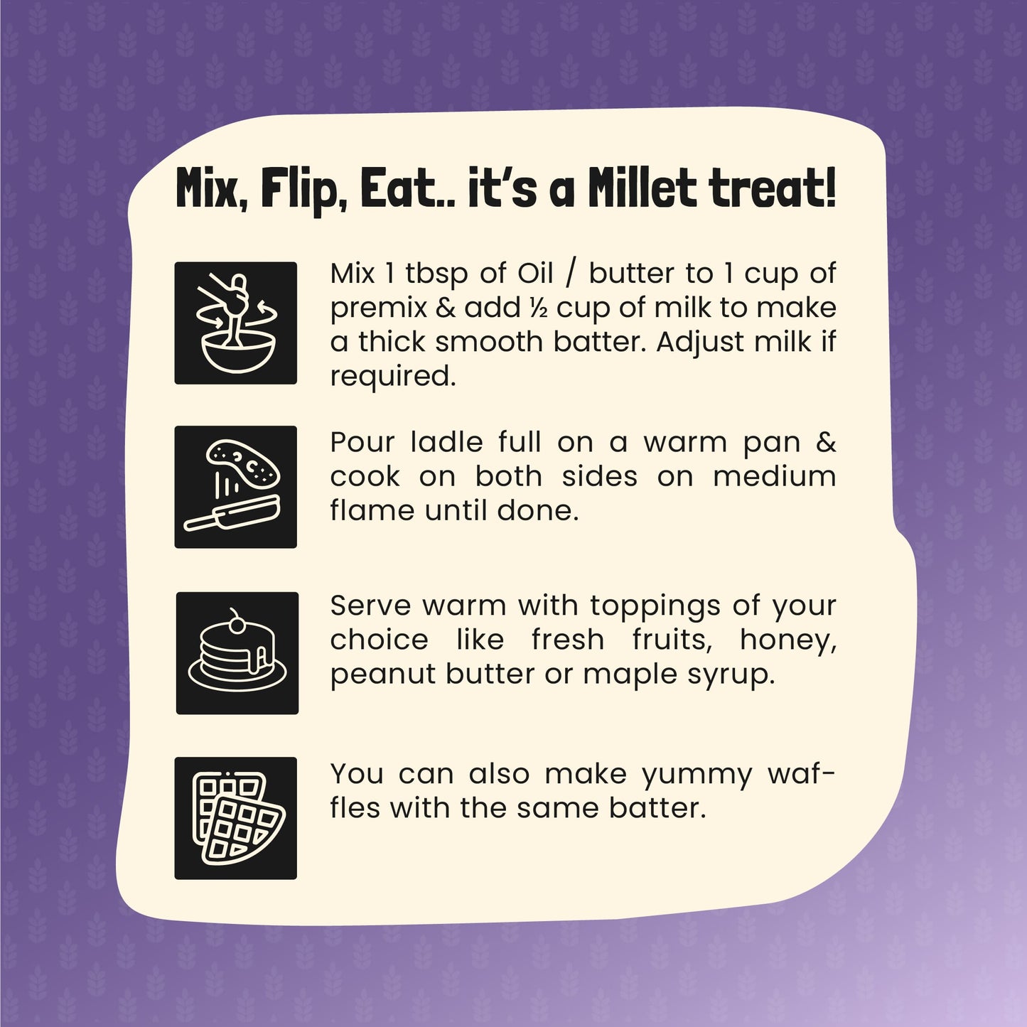 Cheeky Choco - Millet Pancakes & Waffle Mix