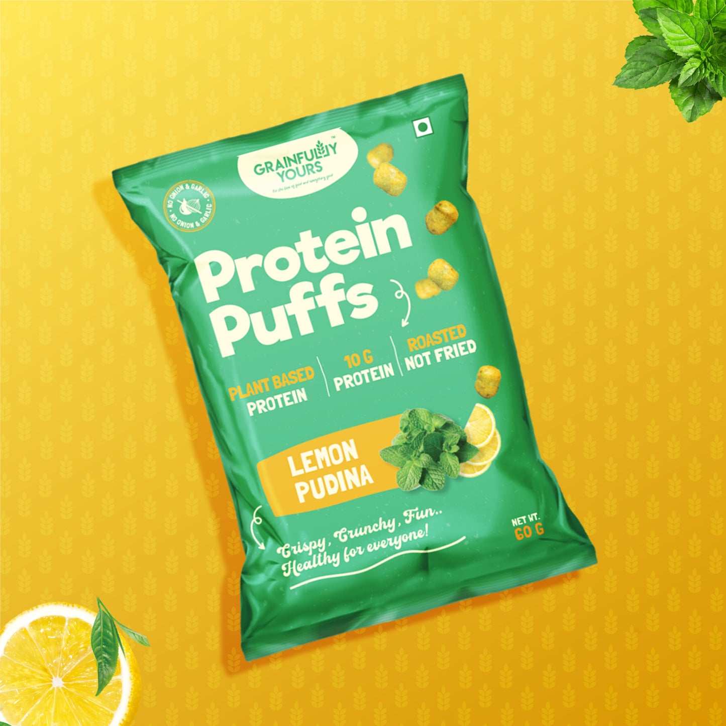 Protein Puffs - Lemon Pudina