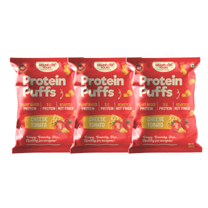 Grainfully Yours - Protein Puffs (30 gms, Pack of 3, Variety Pack)