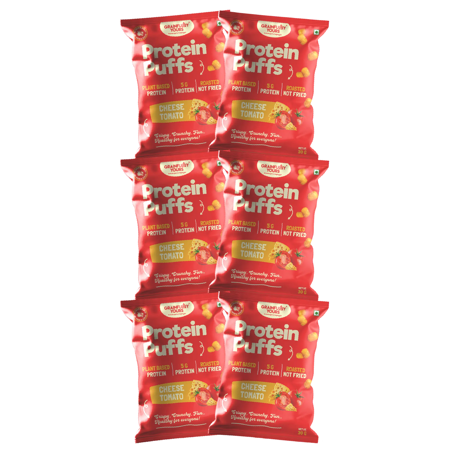 Grainfully Yours - Protein Puffs (30 gms, Pack of 3, Variety Pack)