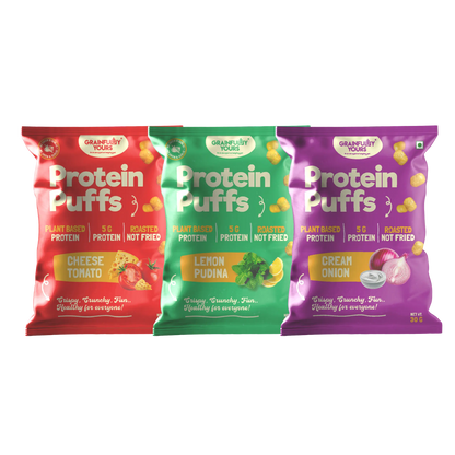Grainfully Yours - Protein Puffs (30 gms, Pack of 3, Variety Pack)