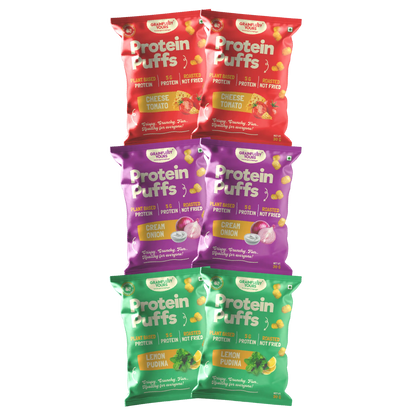 Grainfully Yours - Protein Puffs (30 gms, Pack of 3, Variety Pack)