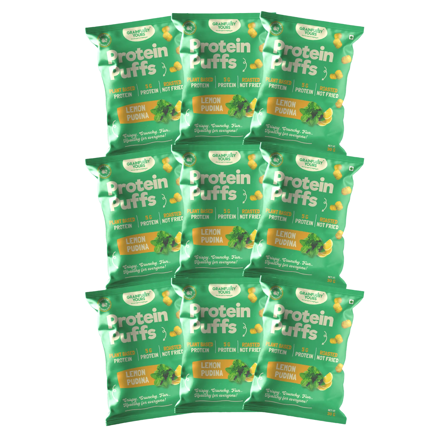 Grainfully Yours - Protein Puffs (30 gms, Pack of 3, Variety Pack)
