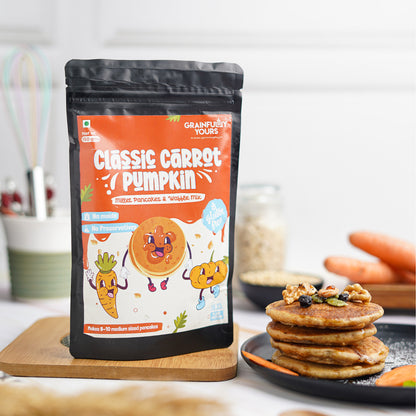 Classic Carrot Pumpkin - Millet Pancakes & Waffle Mix
