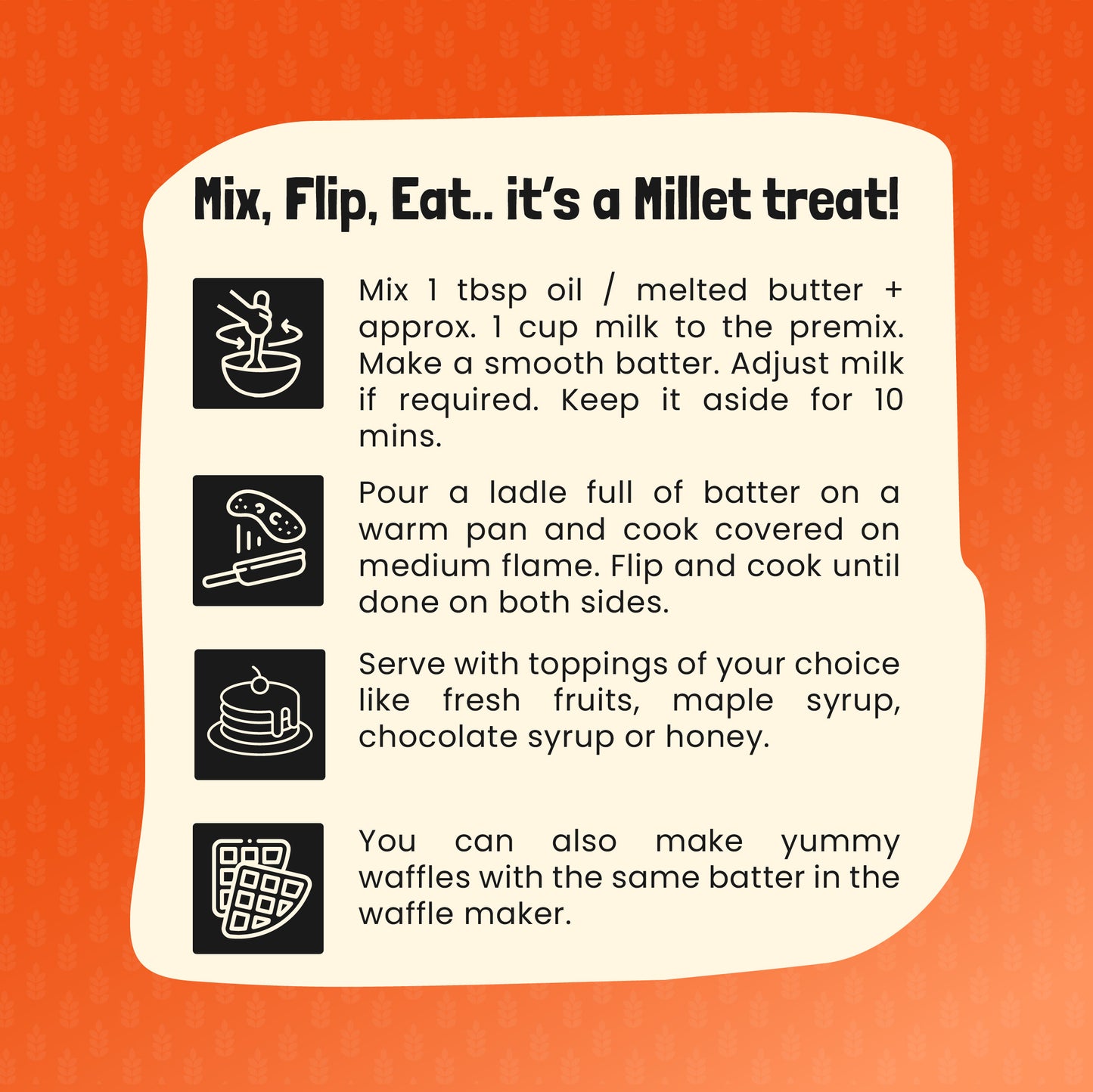 Classic Carrot Pumpkin - Millet Pancakes & Waffle Mix