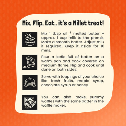 Classic Carrot Pumpkin - Millet Pancakes & Waffle Mix