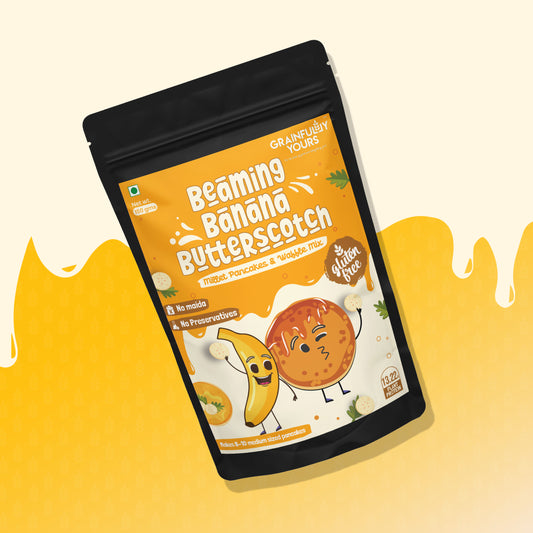 Banana Butterscotch - Millet Pancakes & Waffle Mix