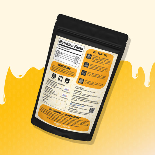 Banana Butterscotch - Millet Pancakes & Waffle Mix