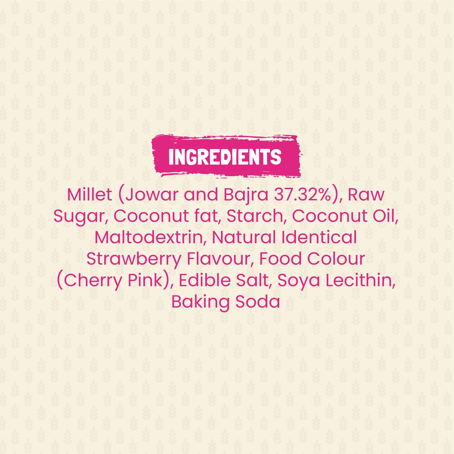 Millet Munch - Wafer Biscuits | Strawberry flavor