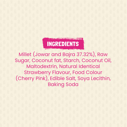 Millet Munch - Wafer Biscuits | Strawberry flavor