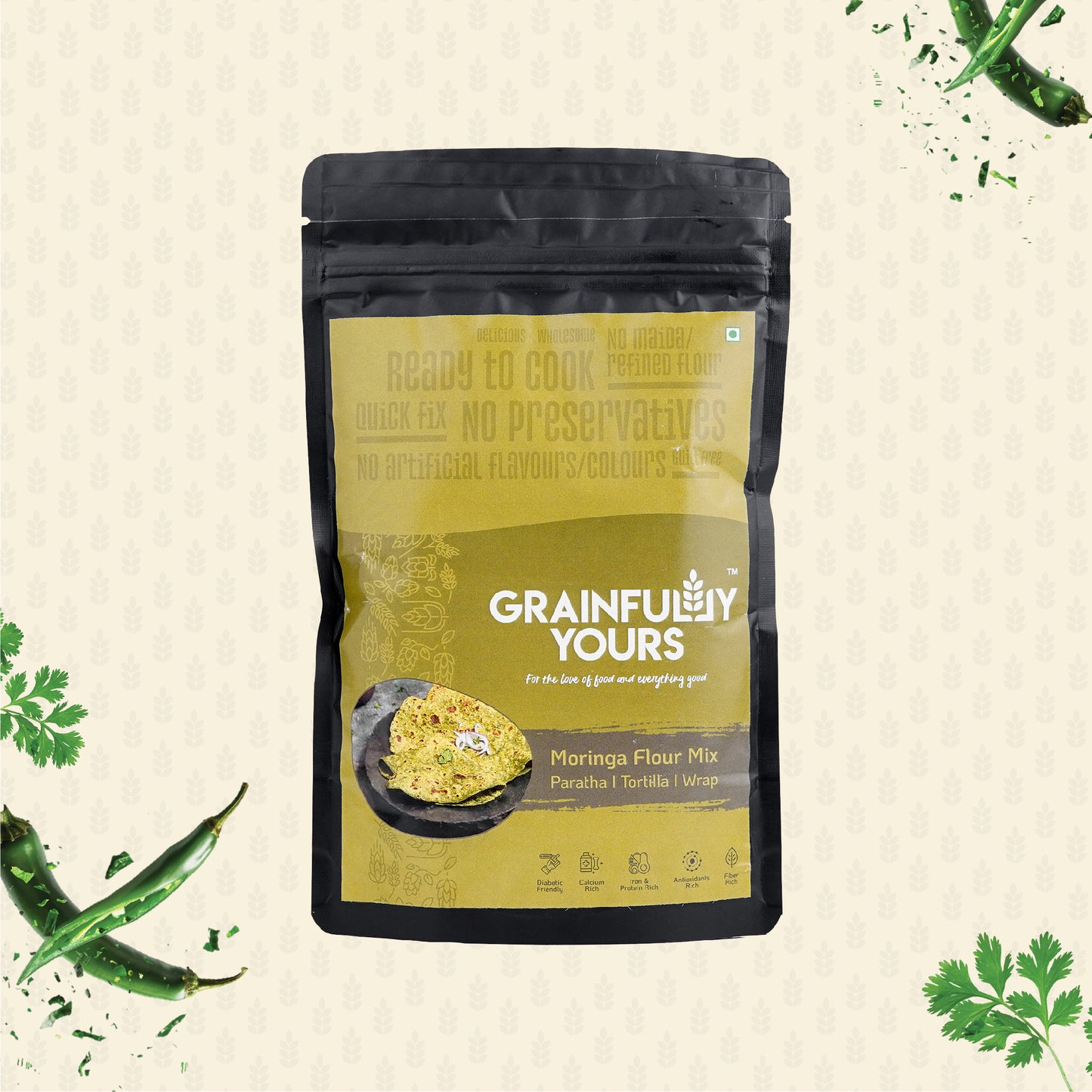 Moringa Flour Mix: Whole Wheat Based multipurpose Flour Blend